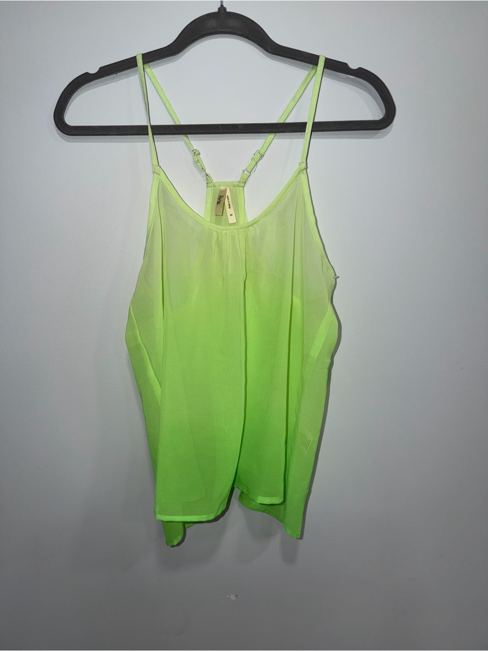 Truth Neon Green Spaghetti-Strap Cami